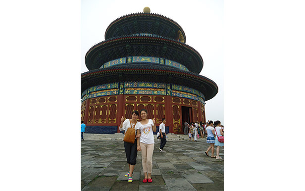 天壇的祈年殿，導(dǎo)游說(shuō)這是北京的旅游標(biāo)志，趁人少的時(shí)候趕緊來(lái)一張！